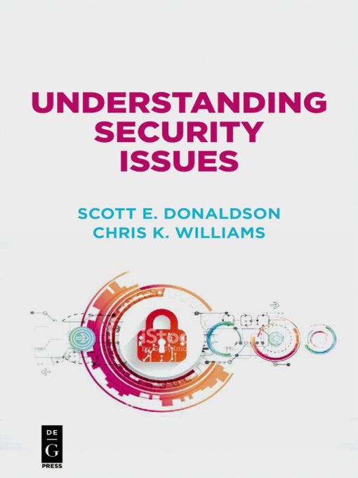 Title details for Understanding Security Issues by Scott Donaldson - Available